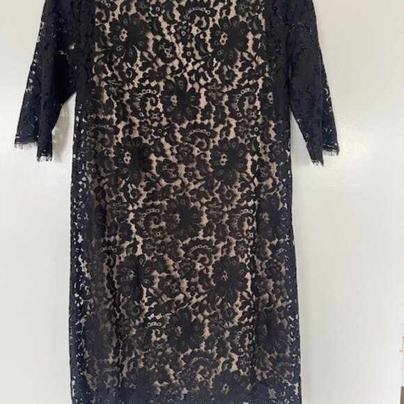Robert Rodriguez Black Lace Shift Dress - Size 2 - Picture 5 of 8